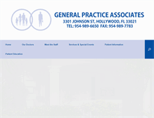 Tablet Screenshot of generalpracticeassociatesllc.com